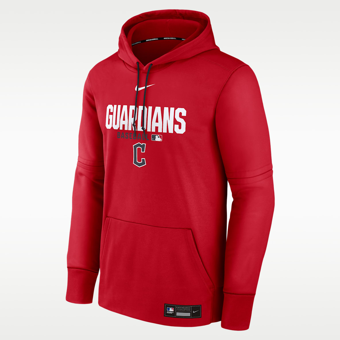 Cleveland Guardians Authentic Collection Men's Nike Therma MLB Pullover Hoodie