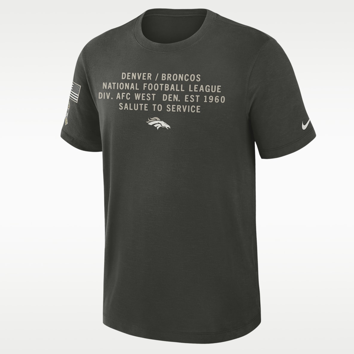 Denver Broncos Salute to Service Slub Playera Nike Dri-FIT de la NFL para hombre