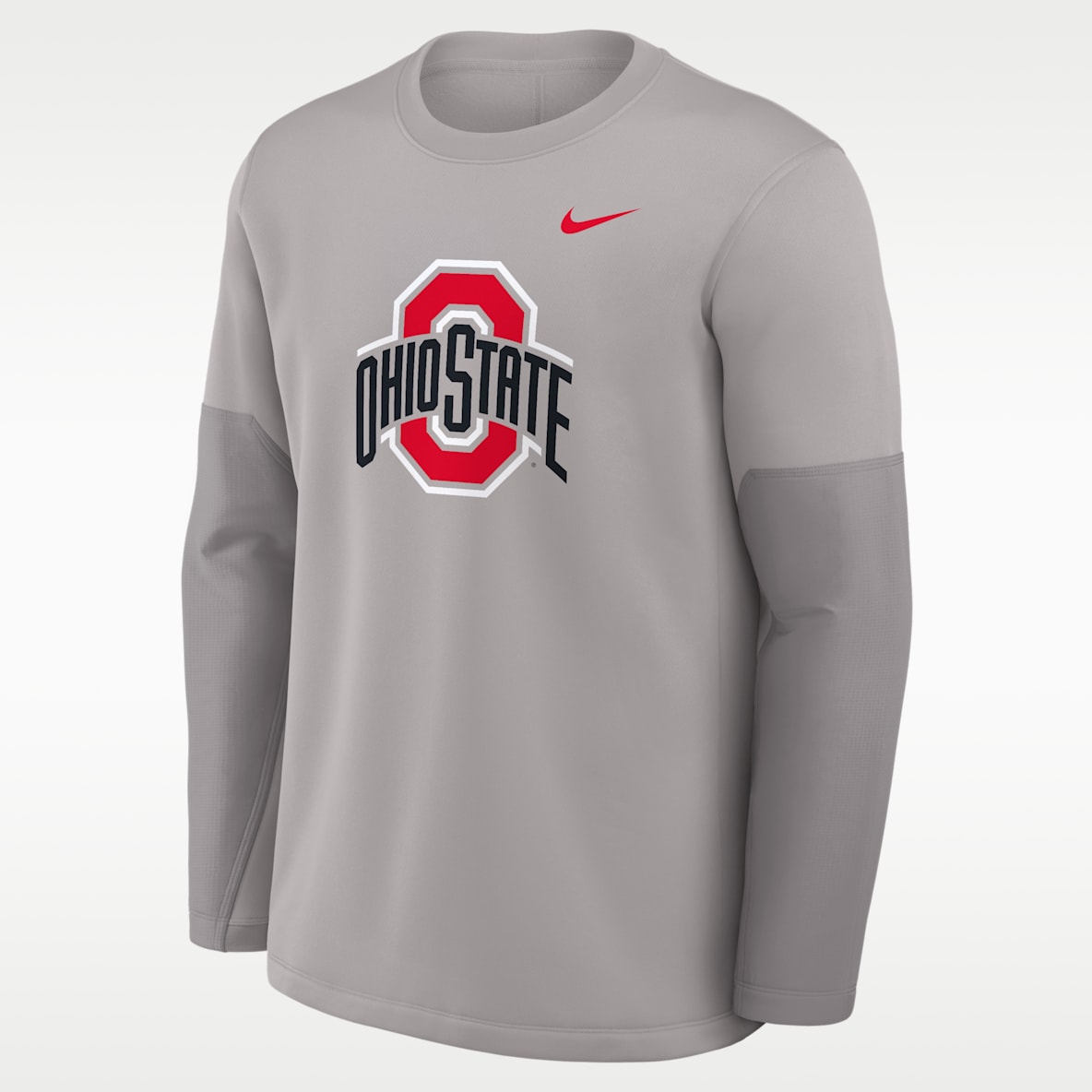 Ohio State Sideline Coach Men's Nike Therma-FIT College Long-Sleeve T-Shirt