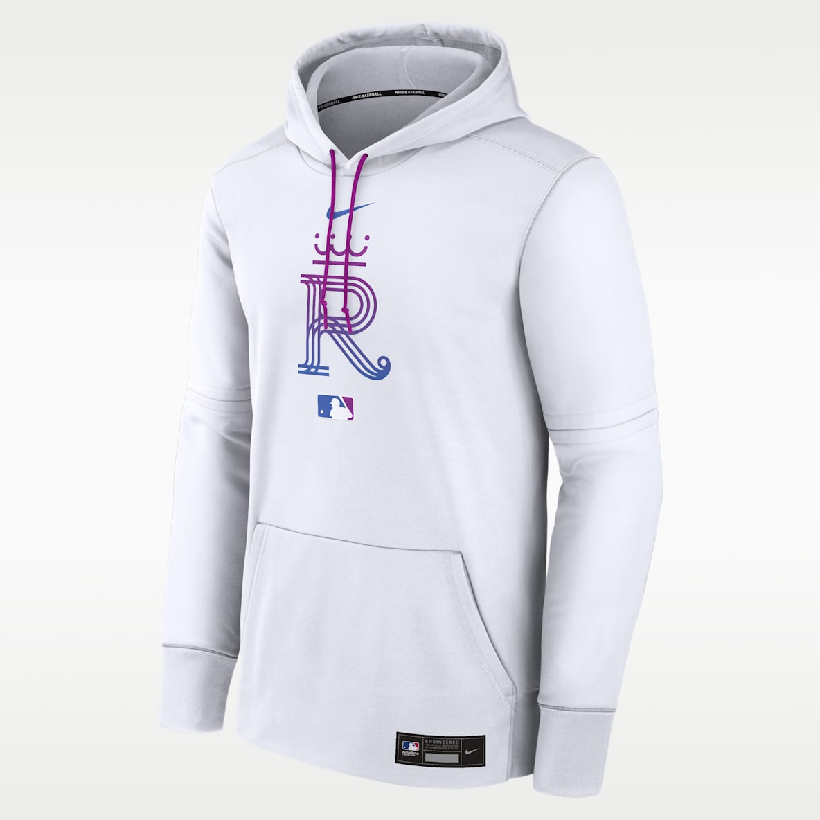 Kansas City Royals Authentic Collection City Connect Men's Nike Therma MLB Pullover Hoodie