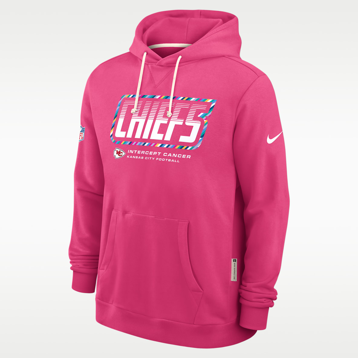 Kansas City Chiefs Crucial Catch Sideline Standard Issue Men's Nike Dri-FIT NFL Pullover Hoodie