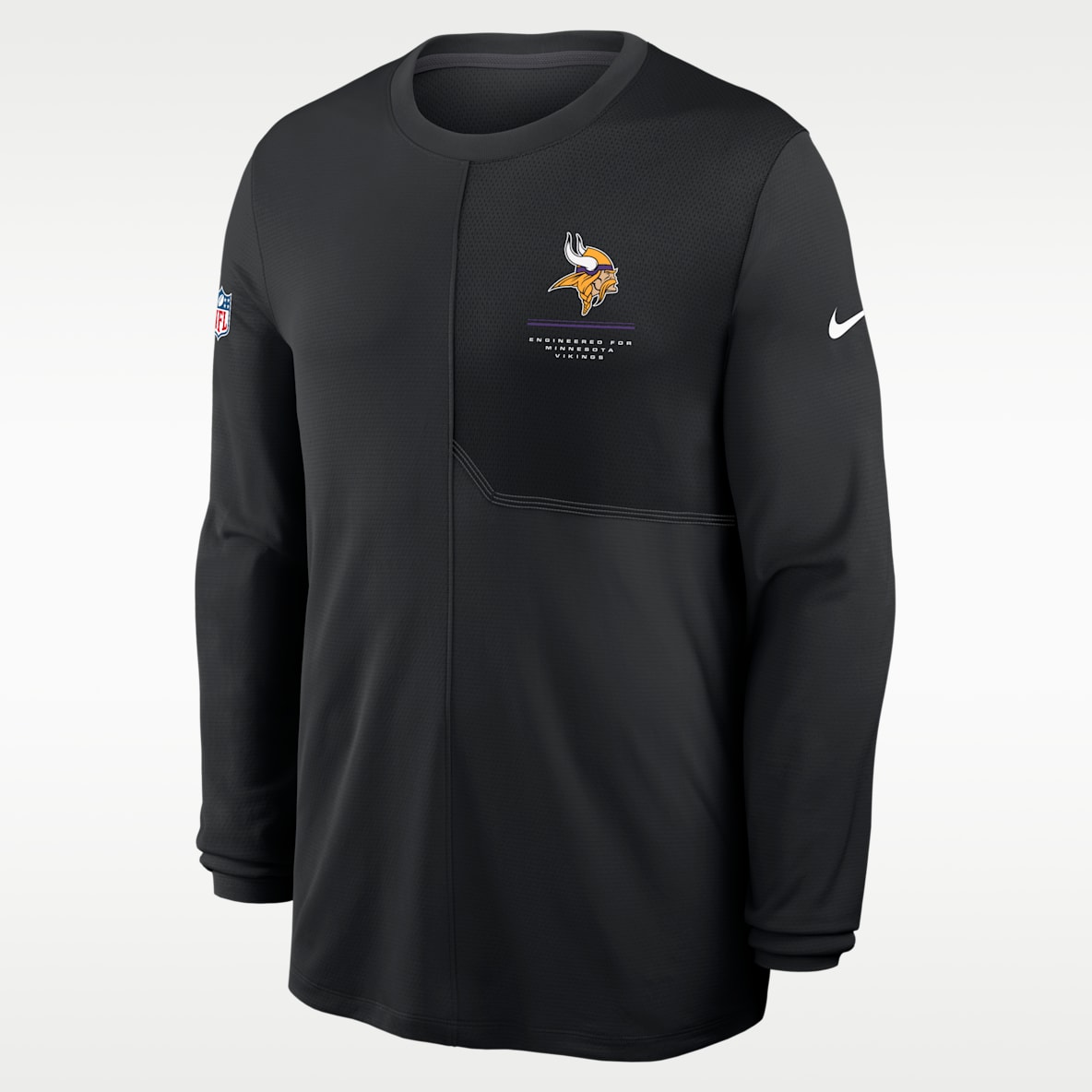 Minnesota Vikings Sideline Coach Men's Nike Dri-FIT NFL Long-Sleeve Top