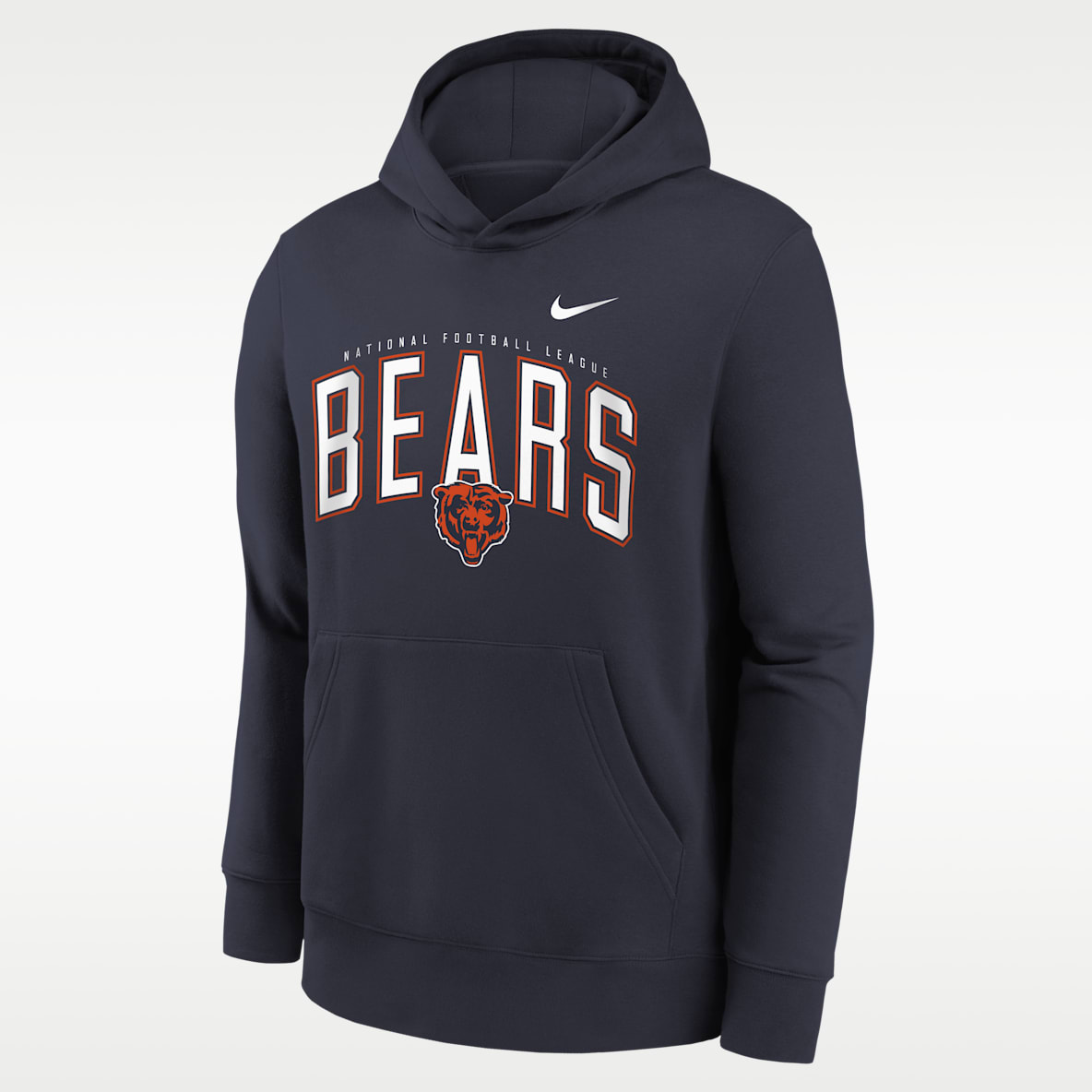 Chicago Bears Essentials Club Logo Arch Big Kids' Nike NFL Pullover Crew