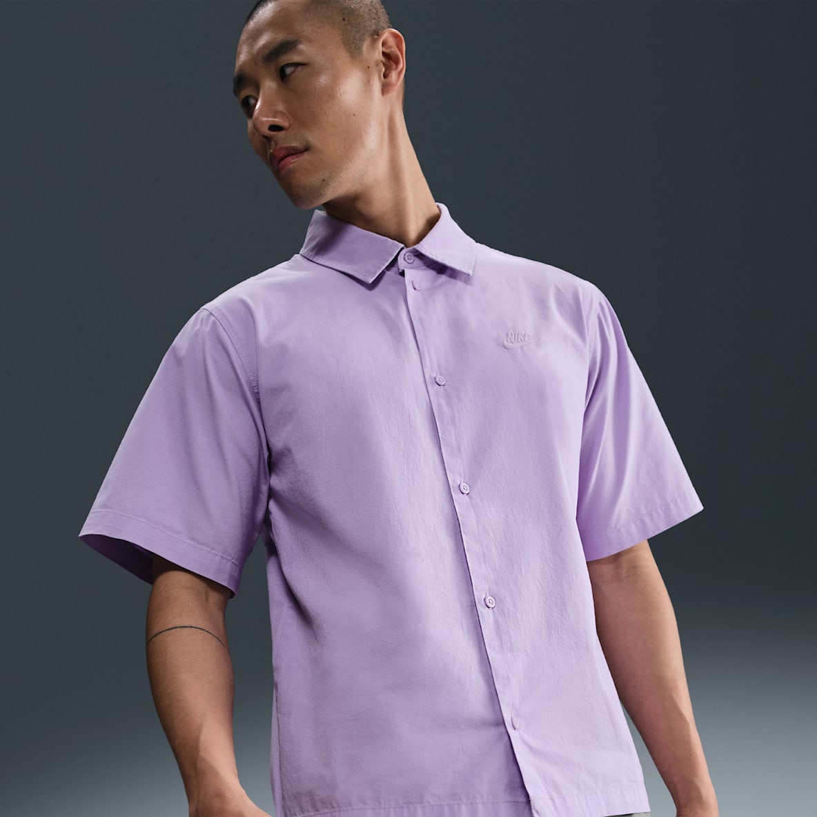 Nike Club Men's Short-Sleeve Button-Down Shirt