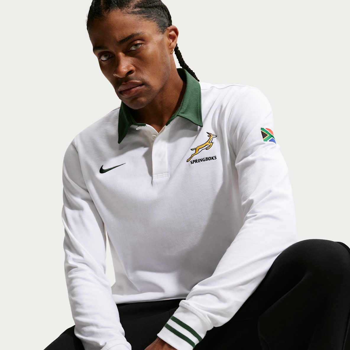 Springboks Away Mens Nike Long-Sleeve Rugby Shirt