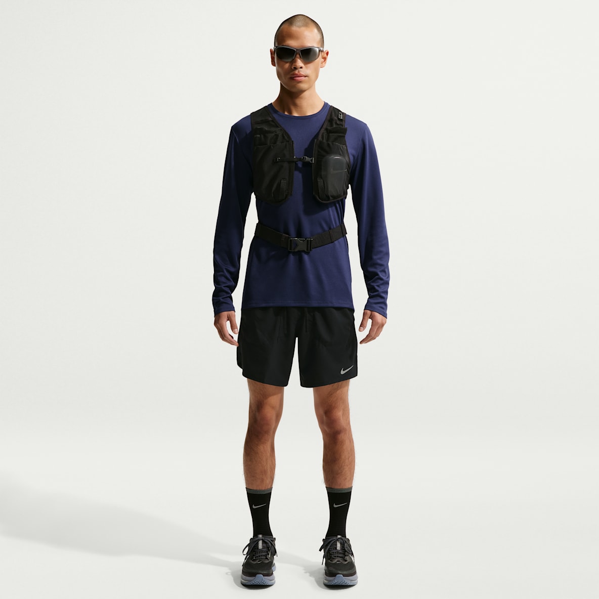 ナイキ ストライド メンズ Dri-FIT 18cm ランニングショートパンツ (インナー付き)