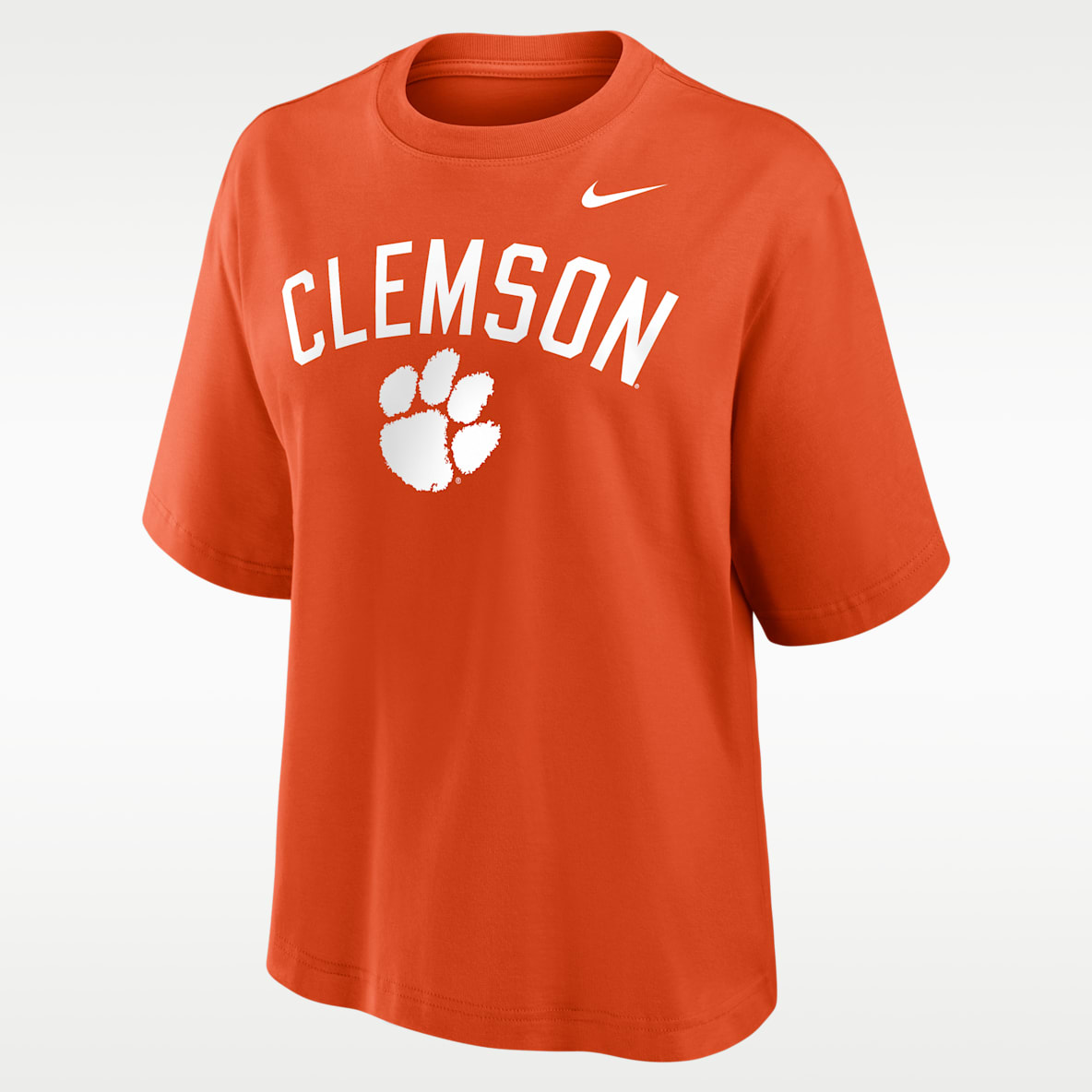Clemson Arch Over Logo Boxy Women's Nike College T-Shirt