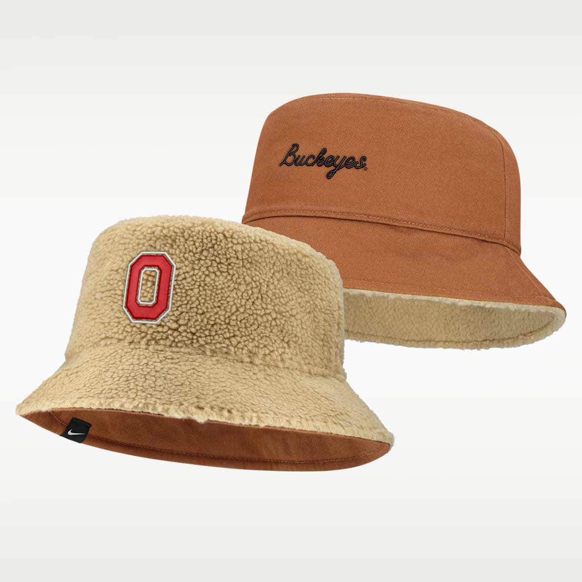 Ohio State Campus Prep Script Reversible Men's Nike College Bucket Hat