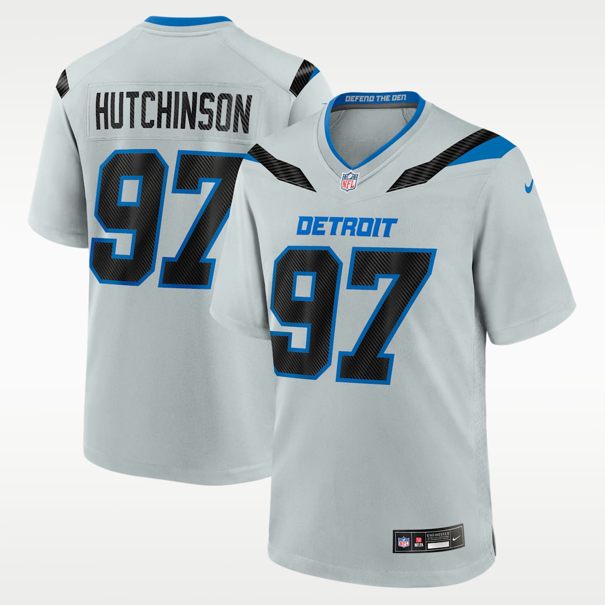 Aidan Hutchinson Detroit Lions Rivalries Collection Men's Nike NFL Game Jersey