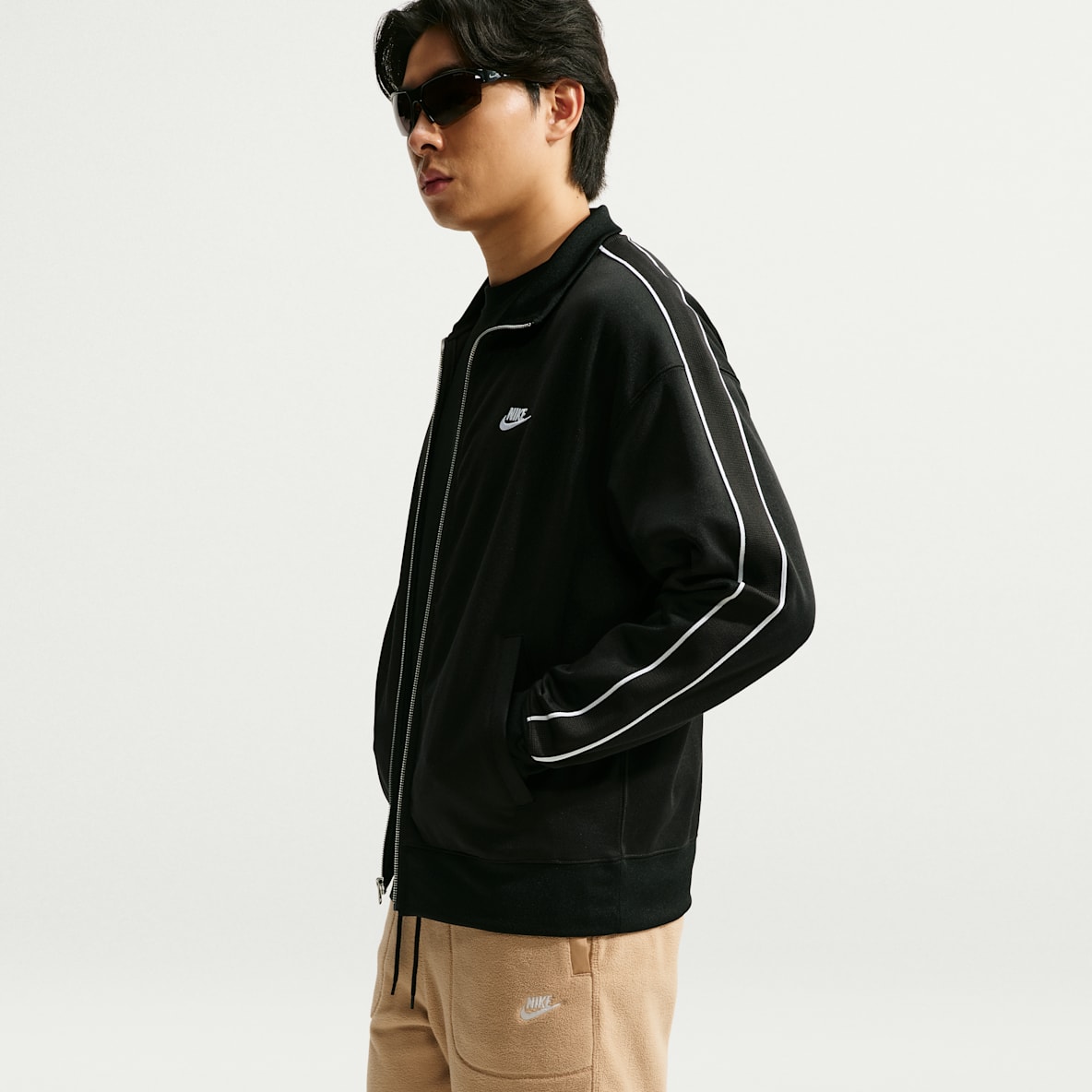 나이키 스포츠웨어 클럽 남성 오버사이즈 니트 트랙 재킷