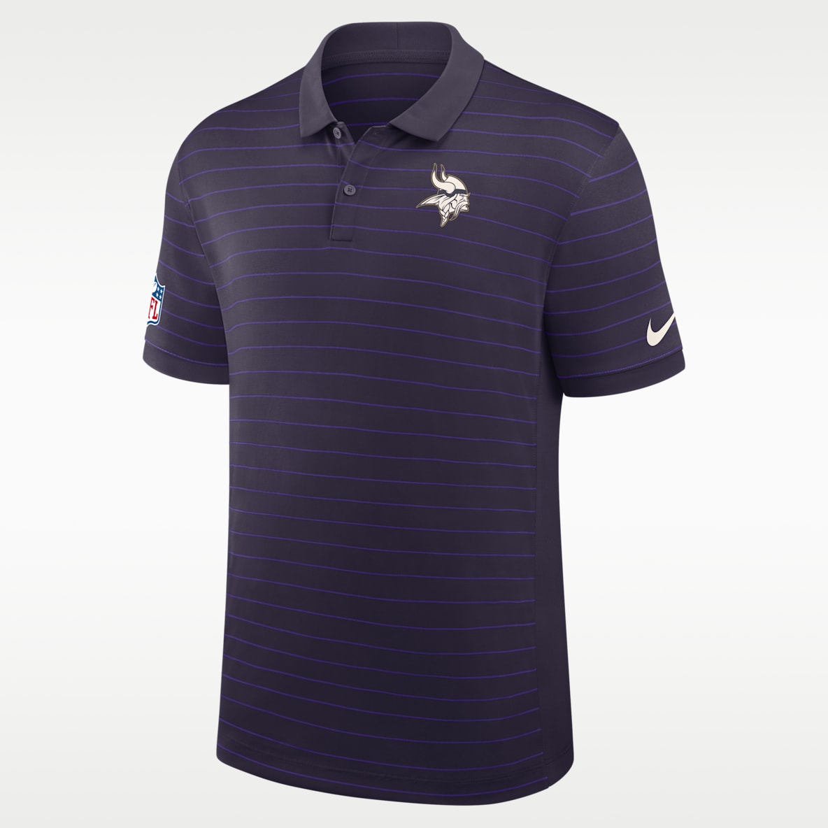 Minnesota Vikings Rivalries Collection Sideline Victory Striped Men's Nike Dri-FIT NFL Polo