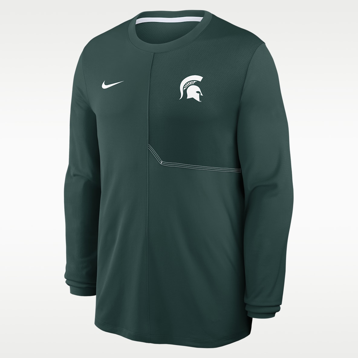 Michigan State Sideline Coach Men's Nike Dri-FIT College Long-Sleeve Top