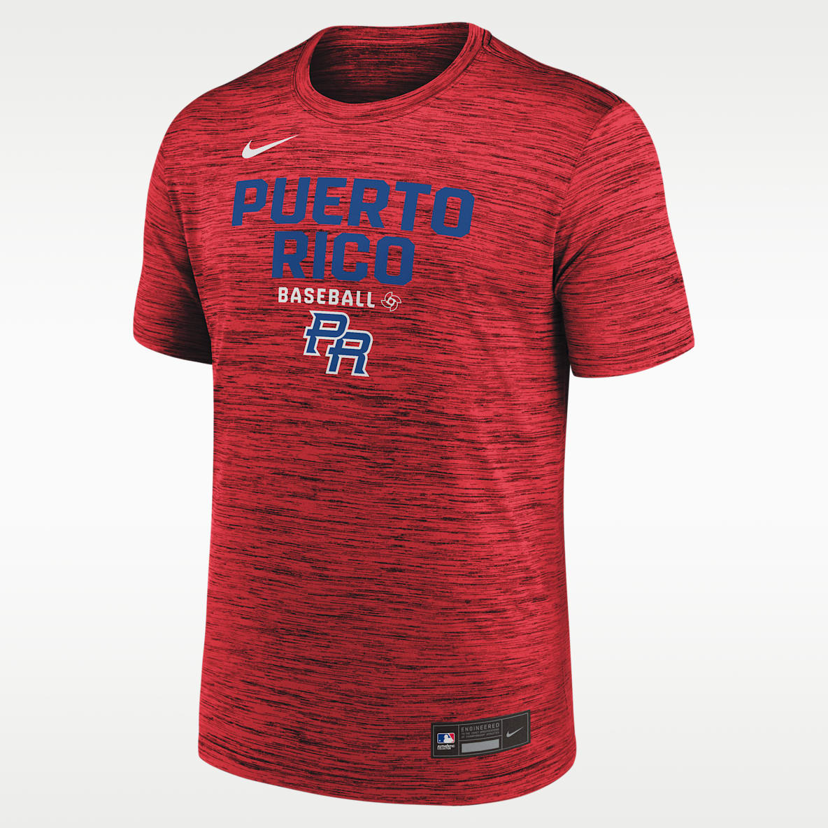 Puerto Rico National Baseball Team 2026 World Baseball Classic Velocity Men's Nike Dri-FIT T-Shirt