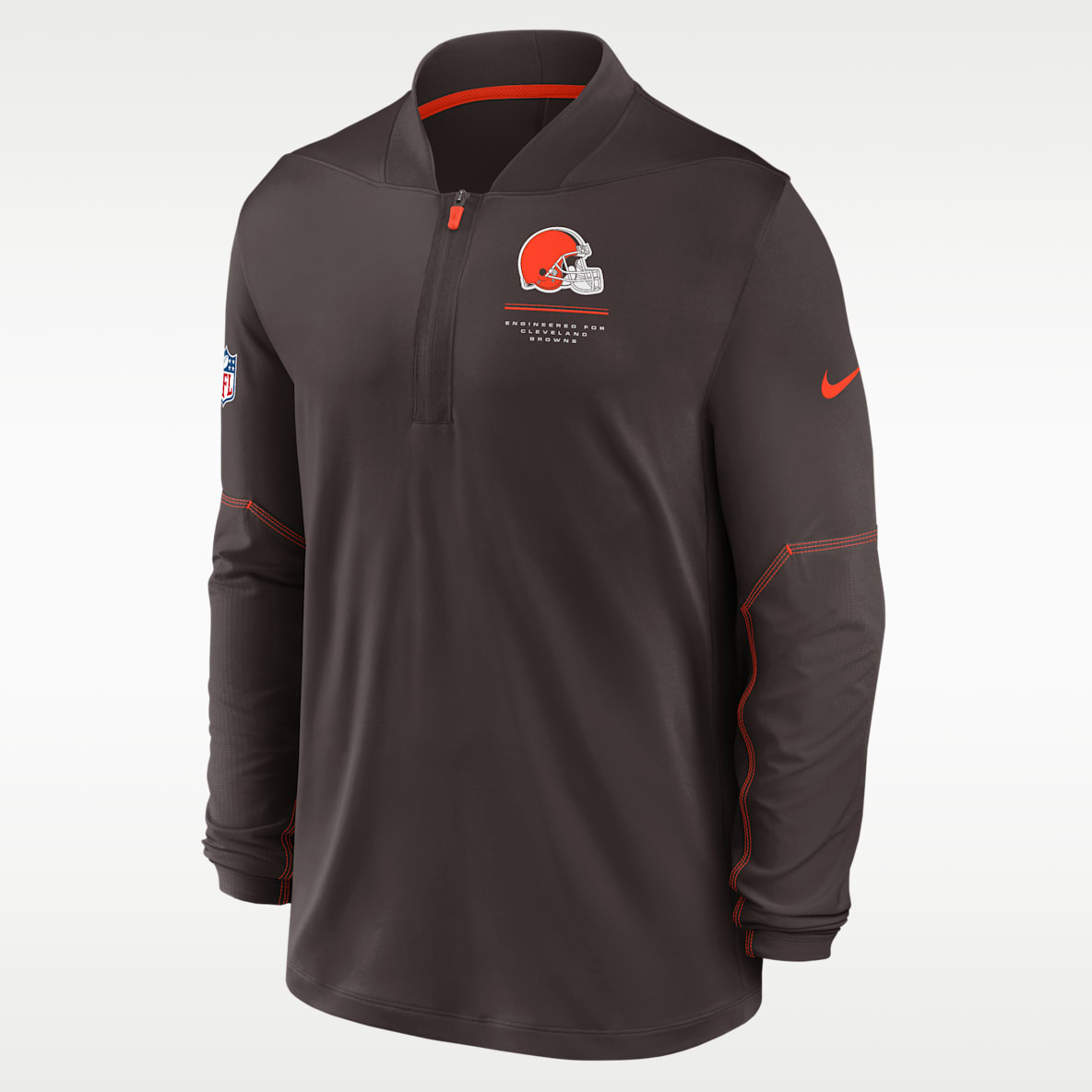 Cleveland Browns Sideline Men's Nike Dri-FIT NFL 1/2-Zip Top