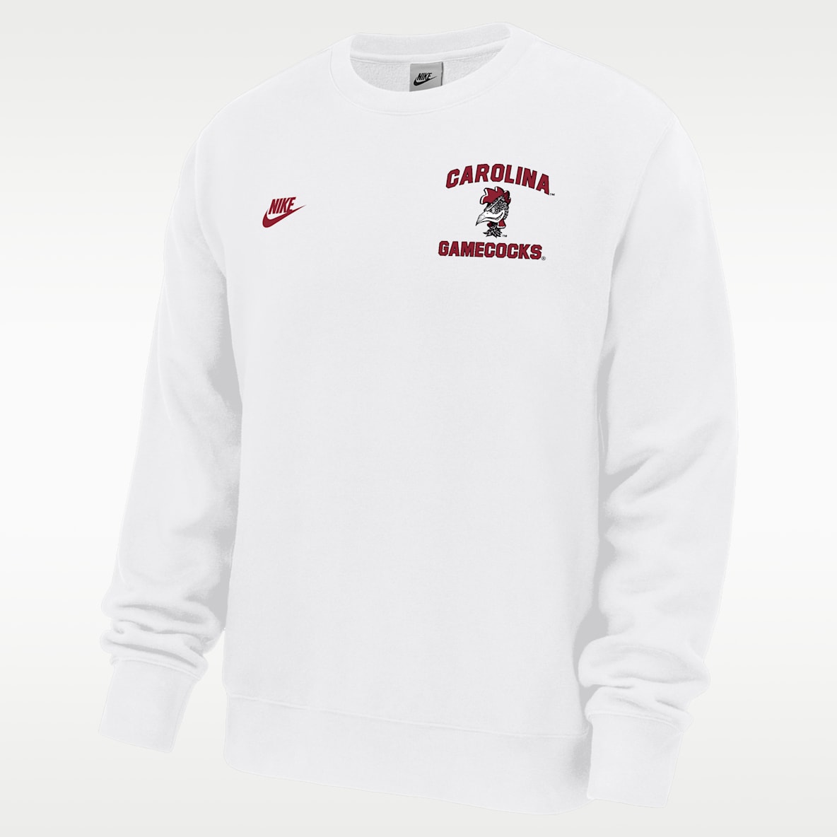 South Carolina Gamecocks Club Men's Nike Football Fleece Crew-Neck Sweatshirt