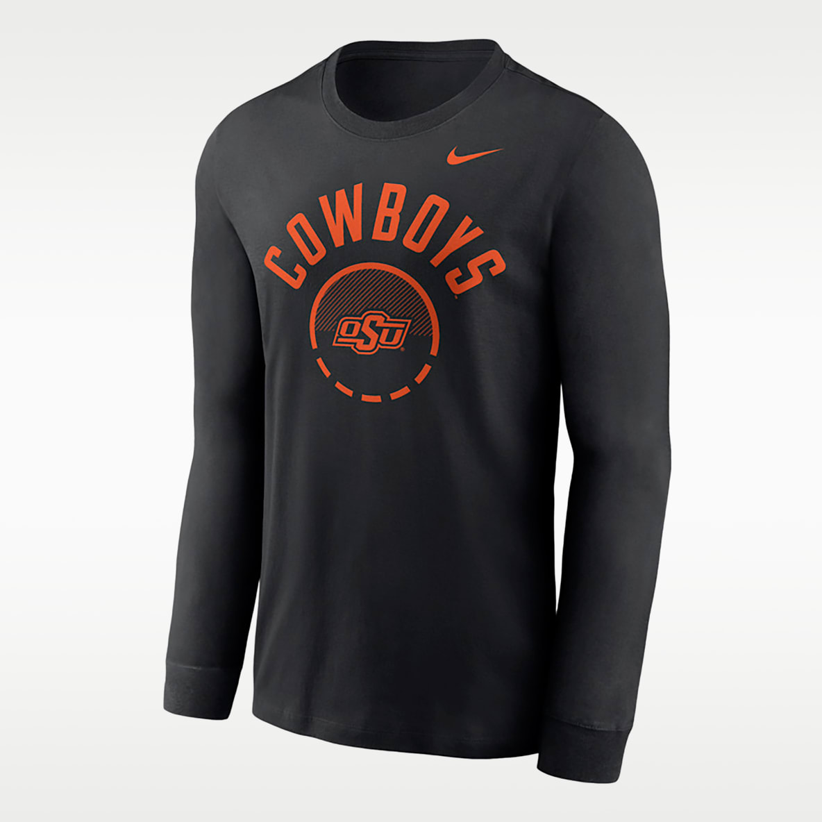 Oklahoma State Basketball Shoot Around Legend Men's Nike Dri-FIT College Long-Sleeve T-Shirt