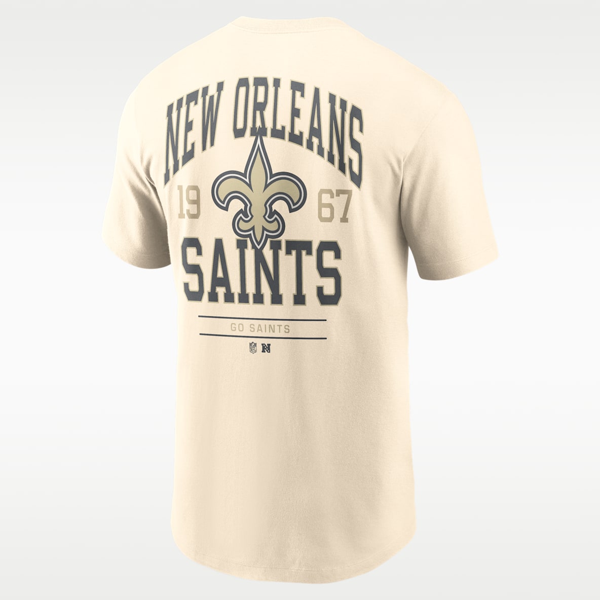 New Orleans Saints Essential Vintage Mod Playera Nike de la NFL para hombre