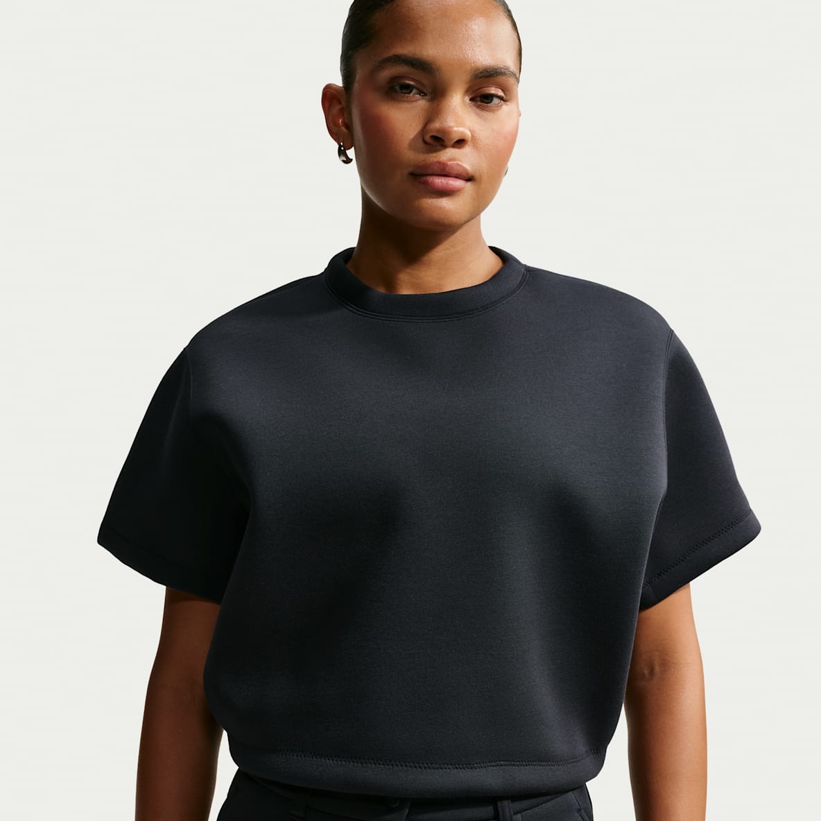 Nike Pregame Fleece Dámský zkrácený oversize top