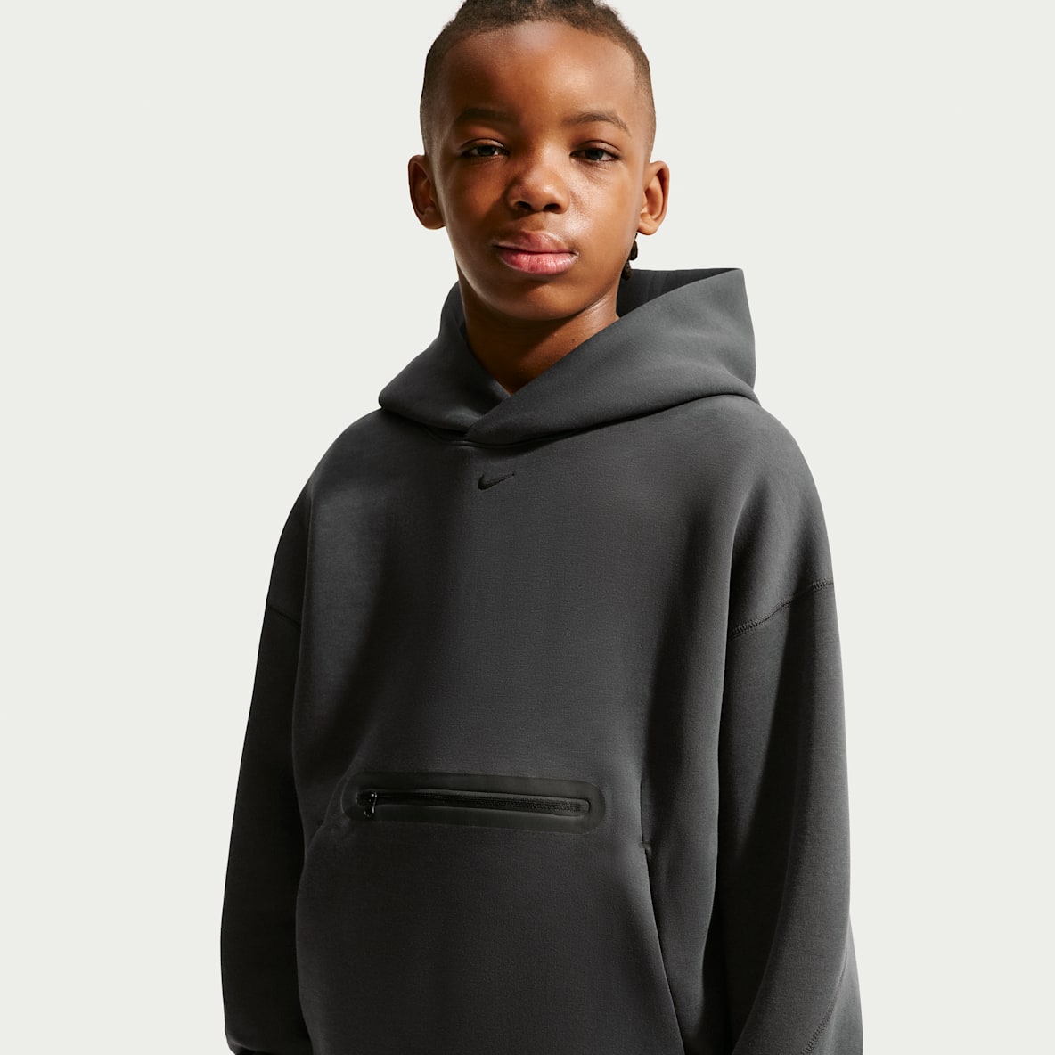 Nike Sportswear Tech Fleece Big Kids' (Boys') Oversized Pullover Hoodie