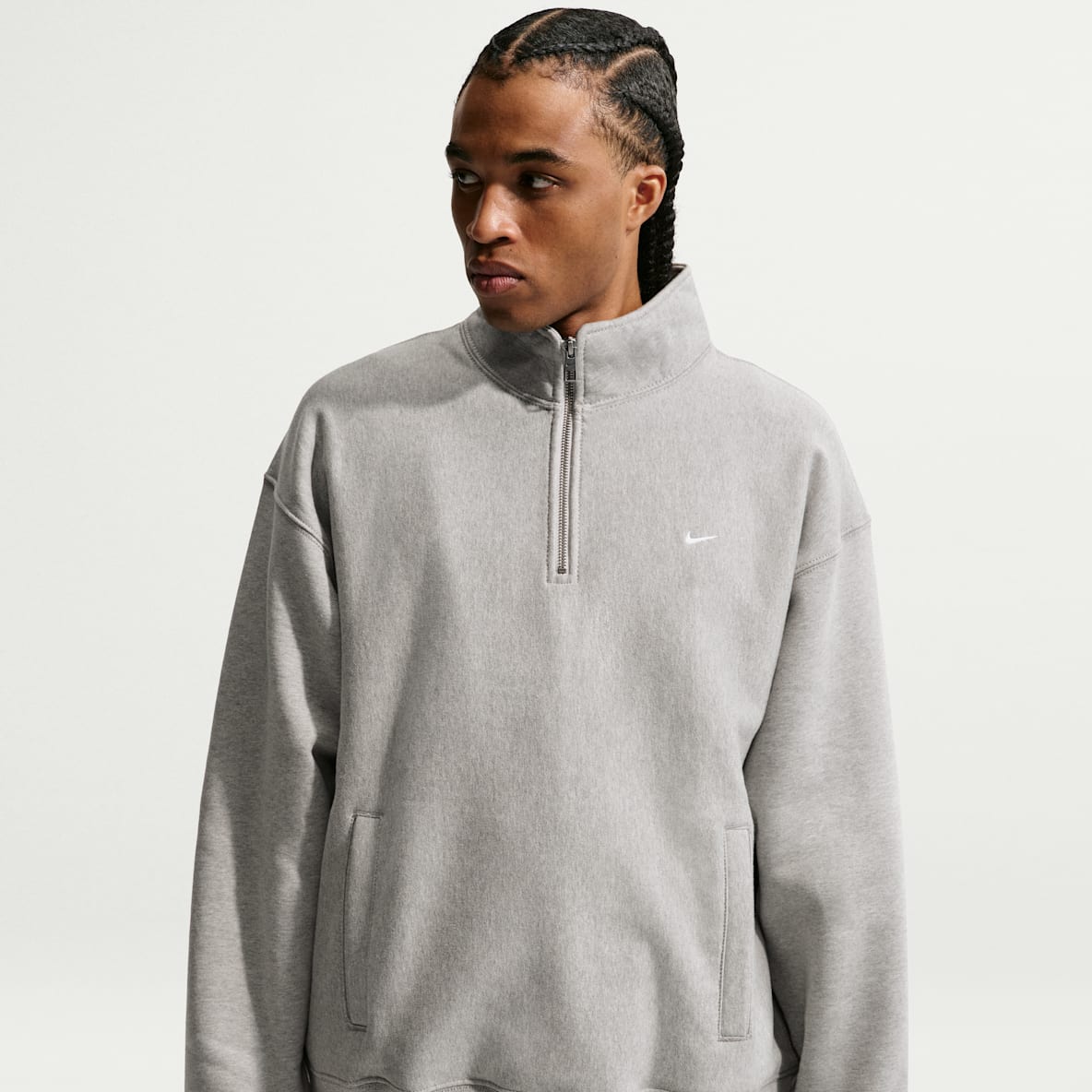 Nike Solo Swoosh Men's Fleece Quarter-Zip Top