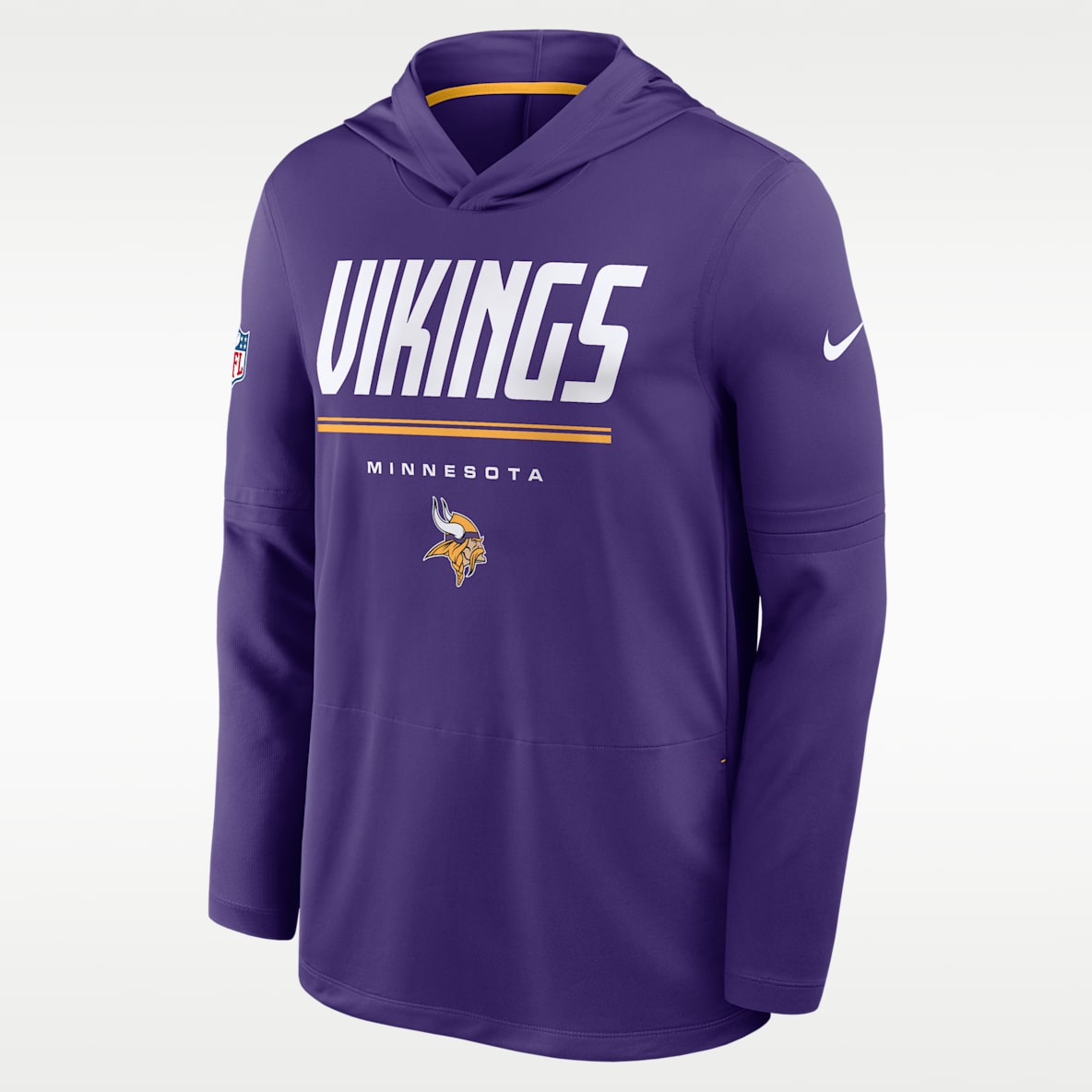 Minnesota Vikings Sideline Men's Nike Dri-FIT NFL Long-Sleeve Hooded Top