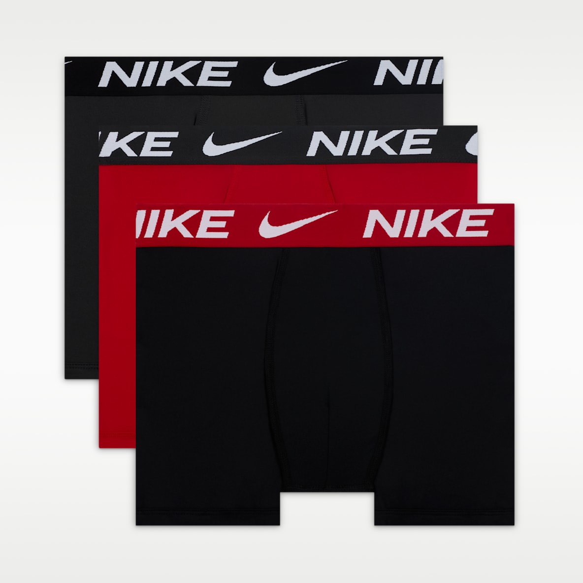 Nike Big Kids' Dri-FIT Solid Boxer Briefs (3-Pack)