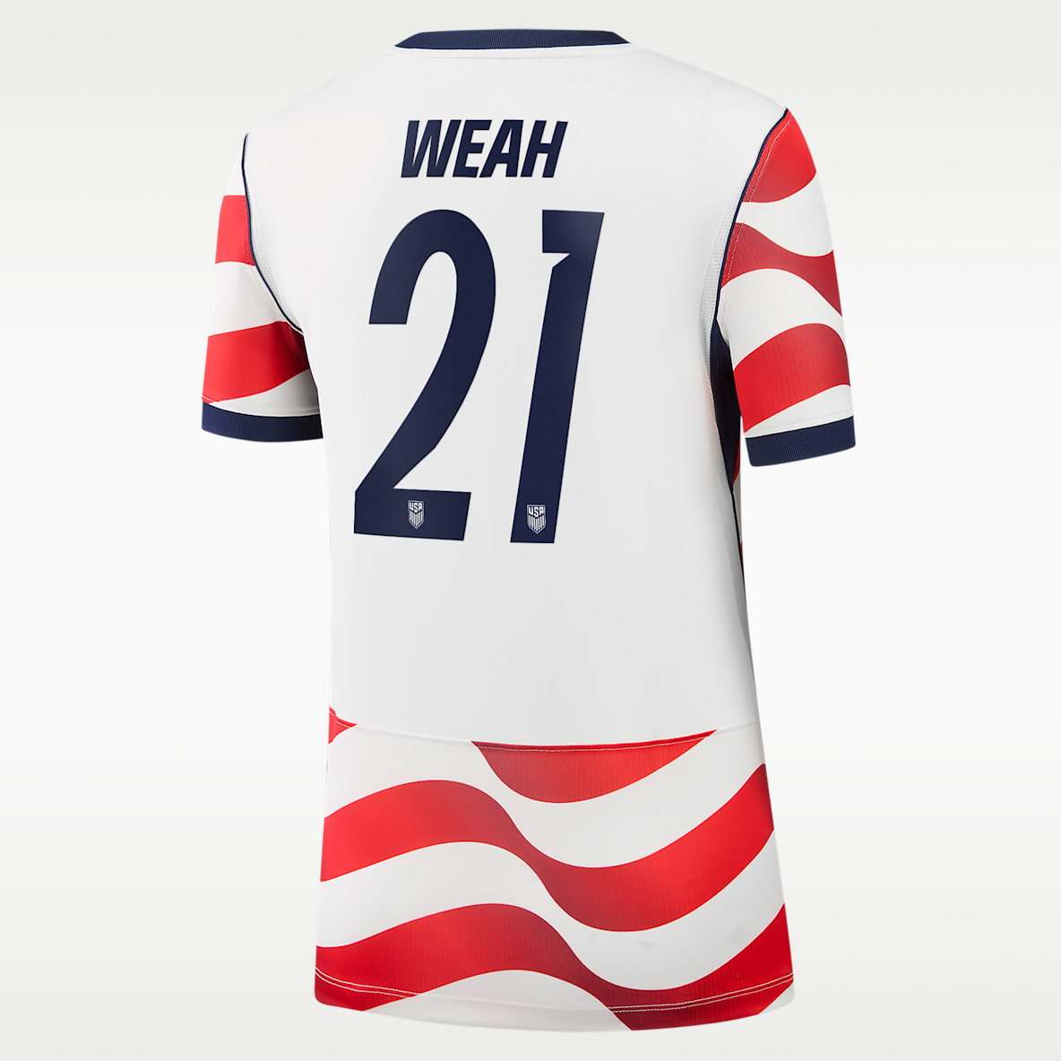 Timothy Weah USMNT 2026 Stadium Home Women's Nike Dri-FIT Soccer Jersey