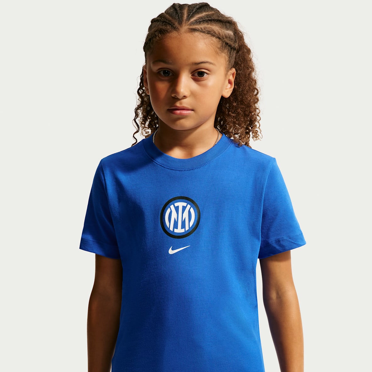 Inter Milan Nike Football-T-shirt til større børn