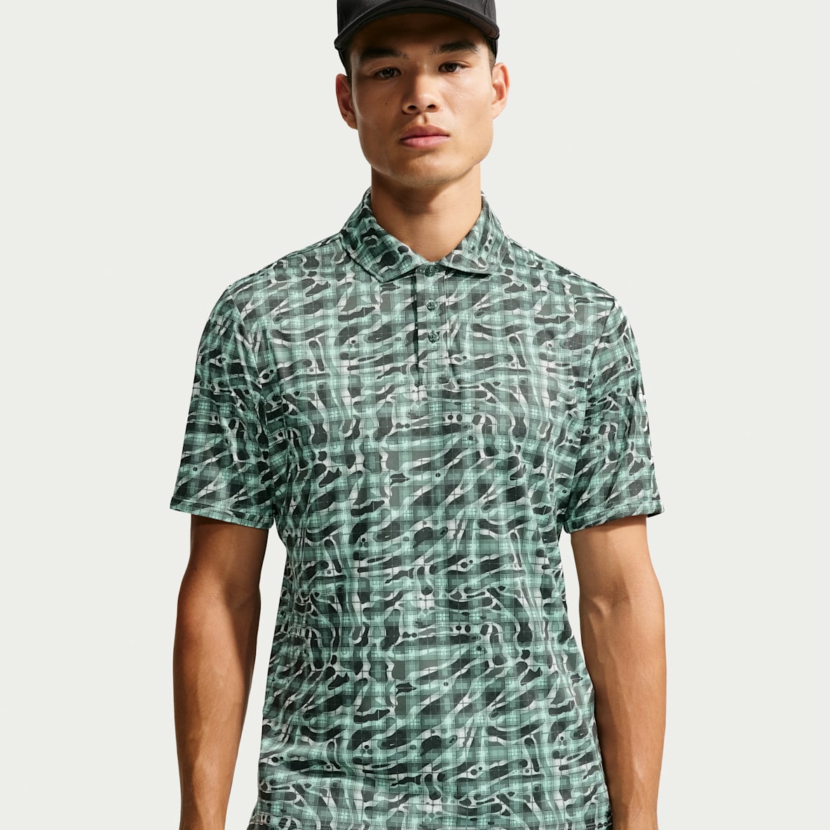 Nike パー メンズ Dri-FIT タータン カモ プリント ゴルフポロ
