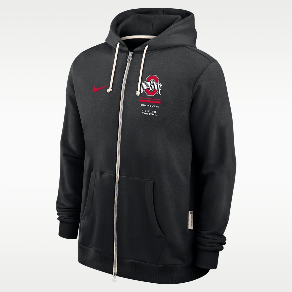 Ohio State Sideline Standard Issue Men's Nike Dri-FIT College Full-Zip Hoodie