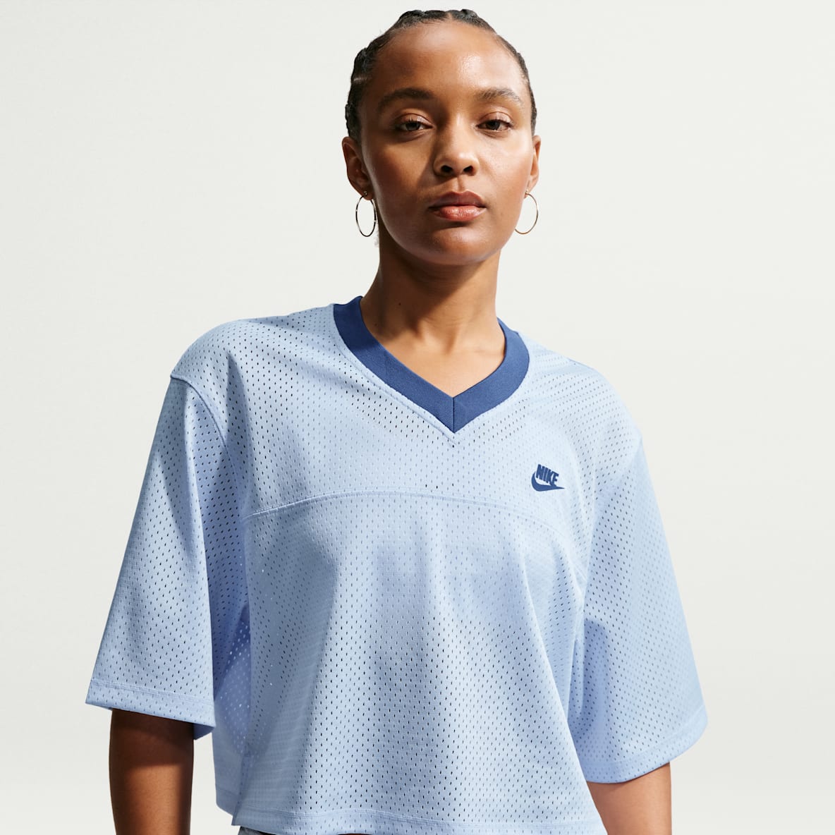 Nike Sportswear Women's Oversized Heritage Cropped Mesh Jersey