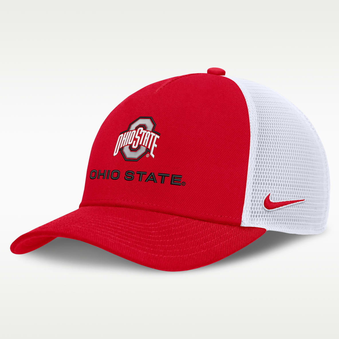 Ohio State Sideline Rise Gameday Men's Nike College Trucker Adjustable Hat