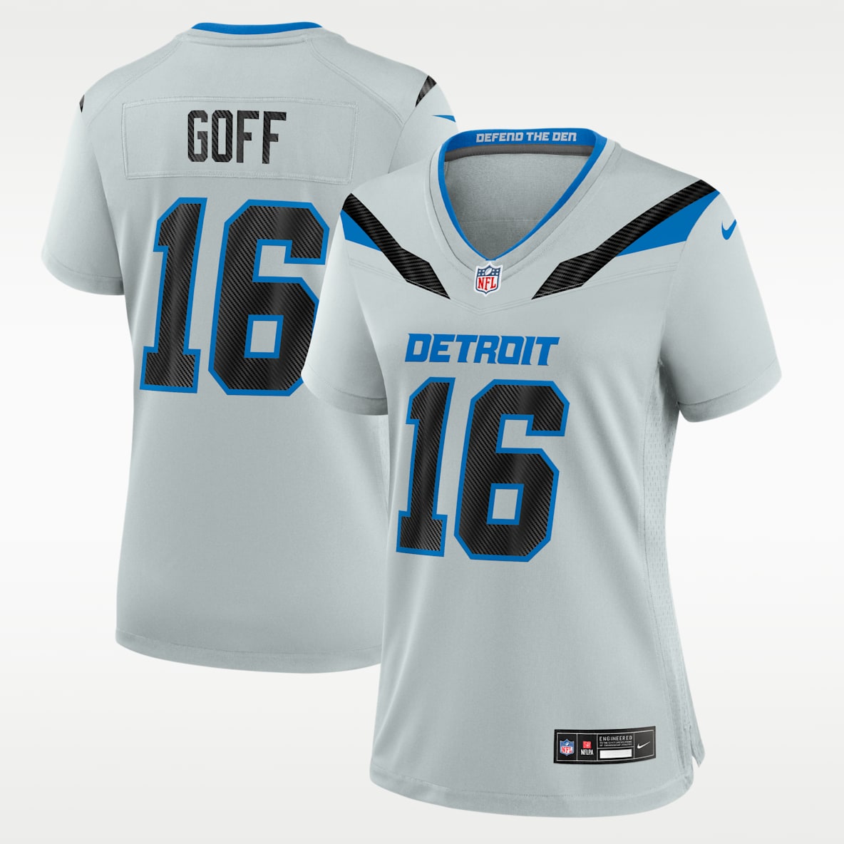 Jared Goff Detroit Lions Rivalries Collection Women's Nike NFL Game Jersey