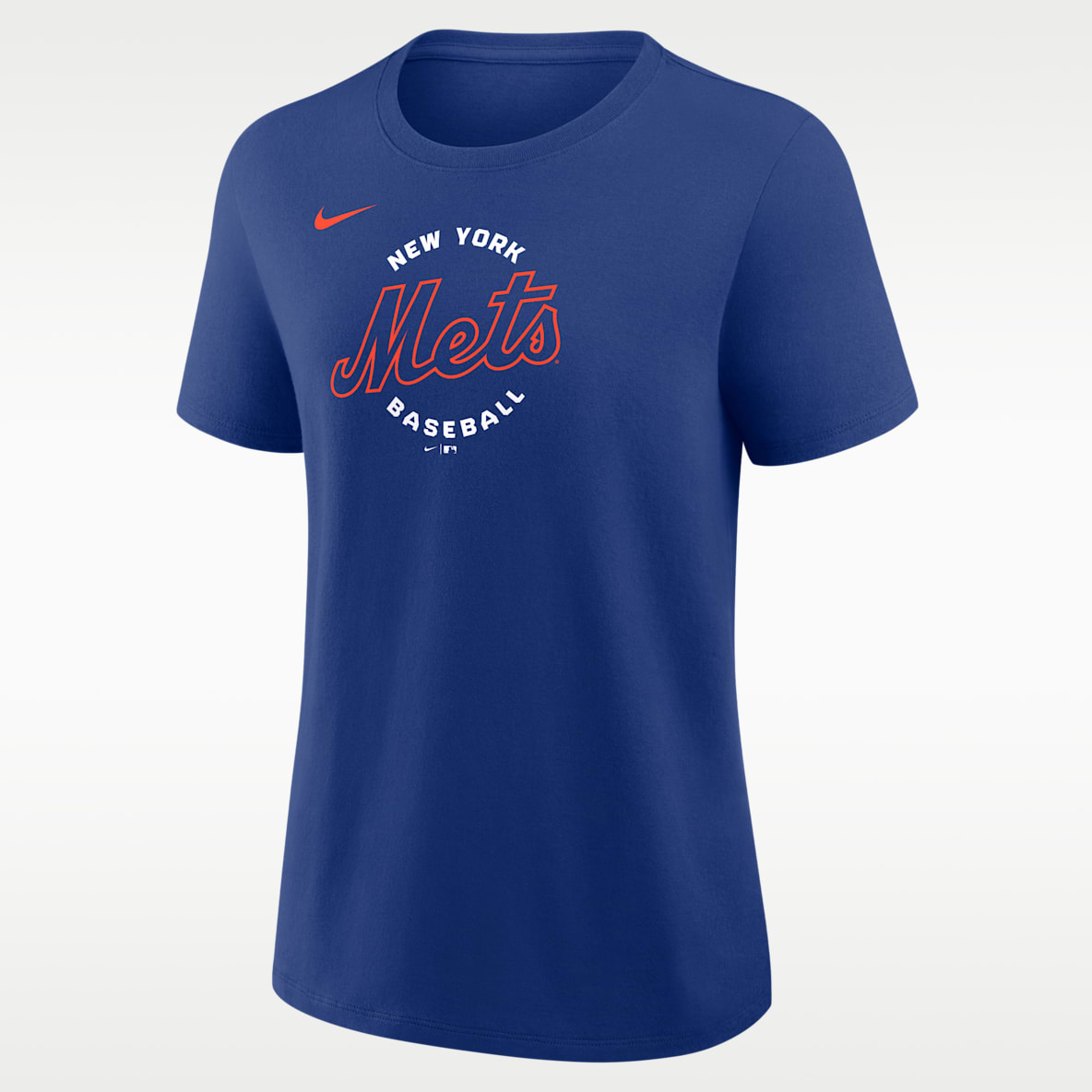 New York Mets Sudadera de cuello redondo Nike de la MLB para mujer