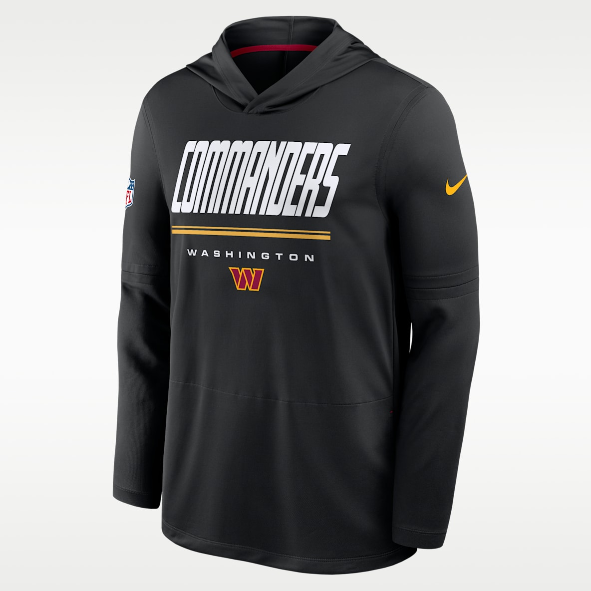 Washington Commanders Sideline Men's Nike Dri-FIT NFL Long-Sleeve Hooded Top