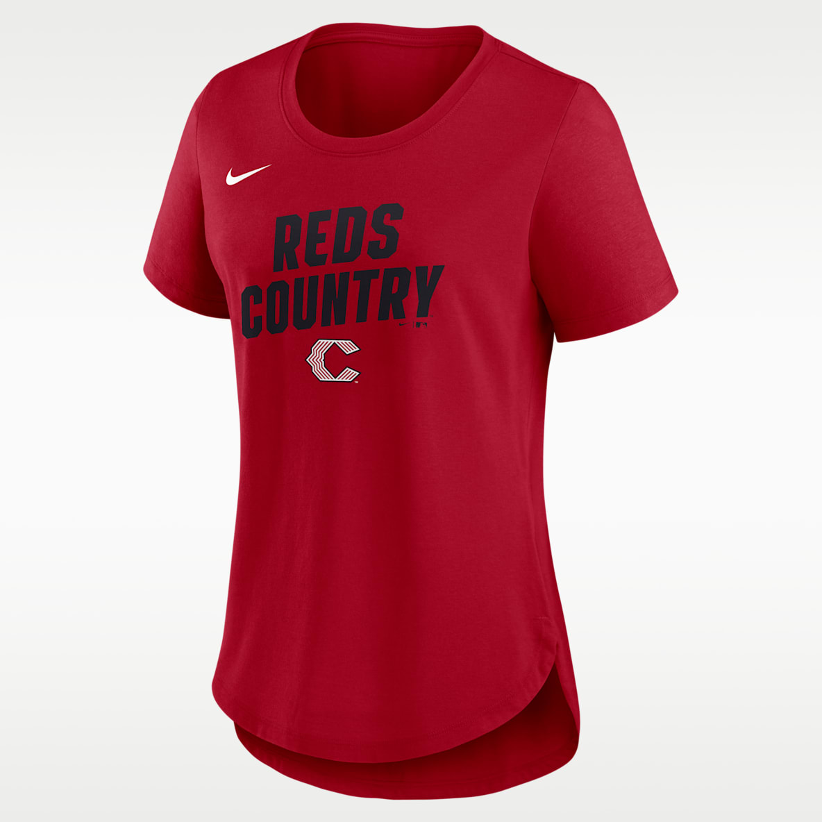 Cincinnati Reds Team Phrase City Connect Lockup Women's Nike MLB T-Shirt