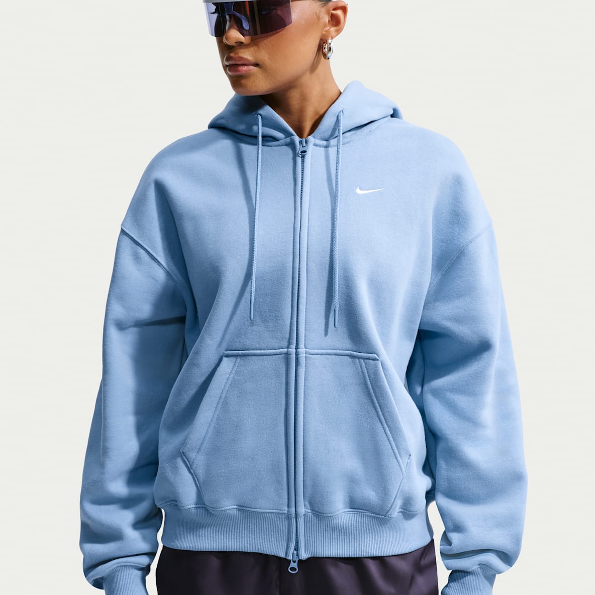 Nike Studio Fleece Medium Weight Women's Oversized Full-Zip Hoodie