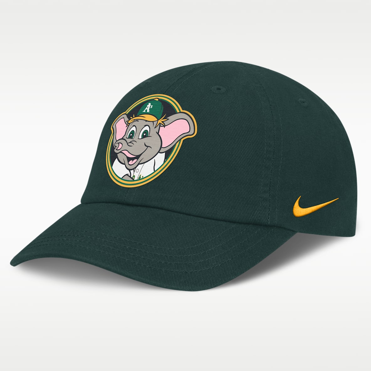 Athletics Mascot Club Gorra Nike de la MLB para bebé