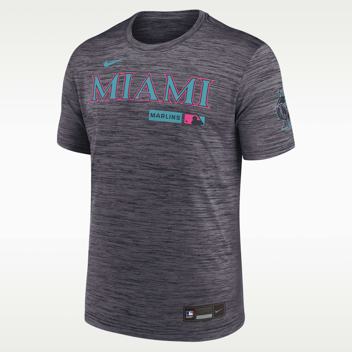 Miami Marlins City Connect Velocity Men's Nike Dri-FIT MLB T-Shirt