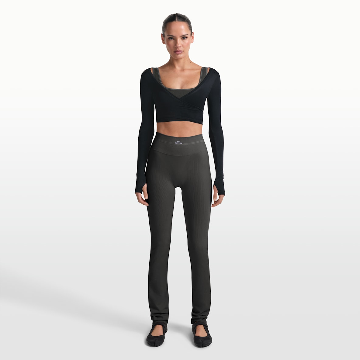 NikeSKIMS Ribbed Seamless Women's 34" Straight Leggings