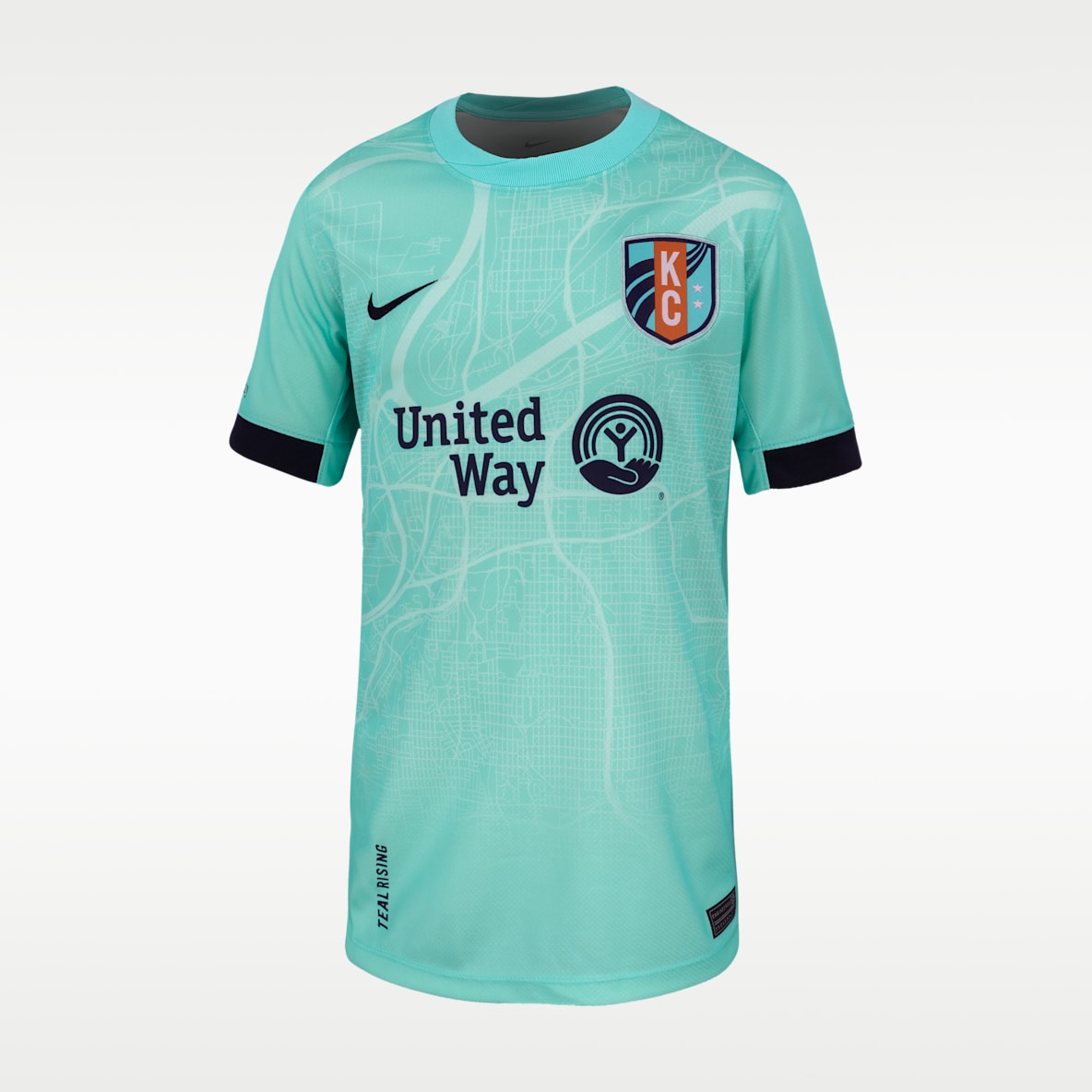Debinha de Oliveira KC Current 2025 Stadium Away Big Kids' Nike Dri-FIT NWSL Replica Jersey