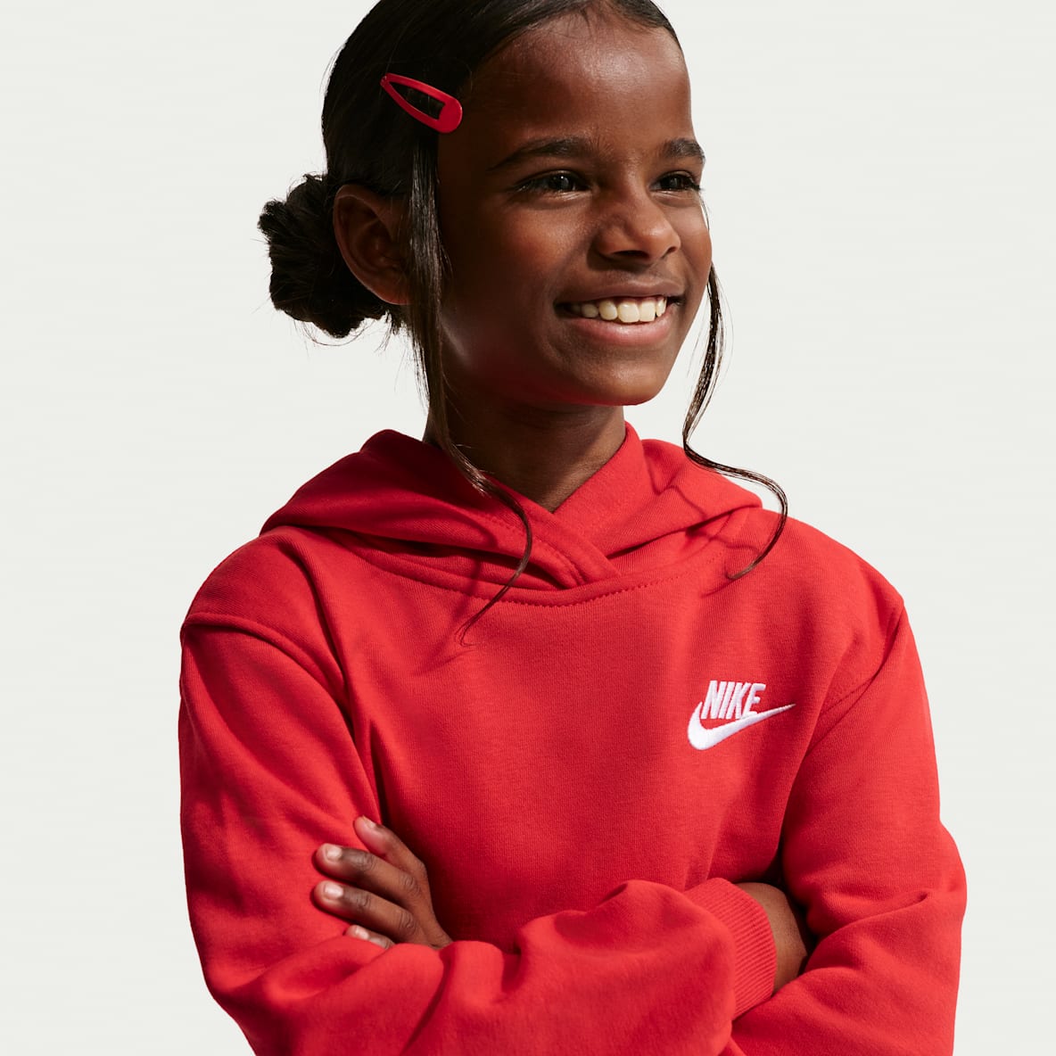 Nike Sportswear Club Fleece Sudadera con gorro sin cierre para niños talla pequeña