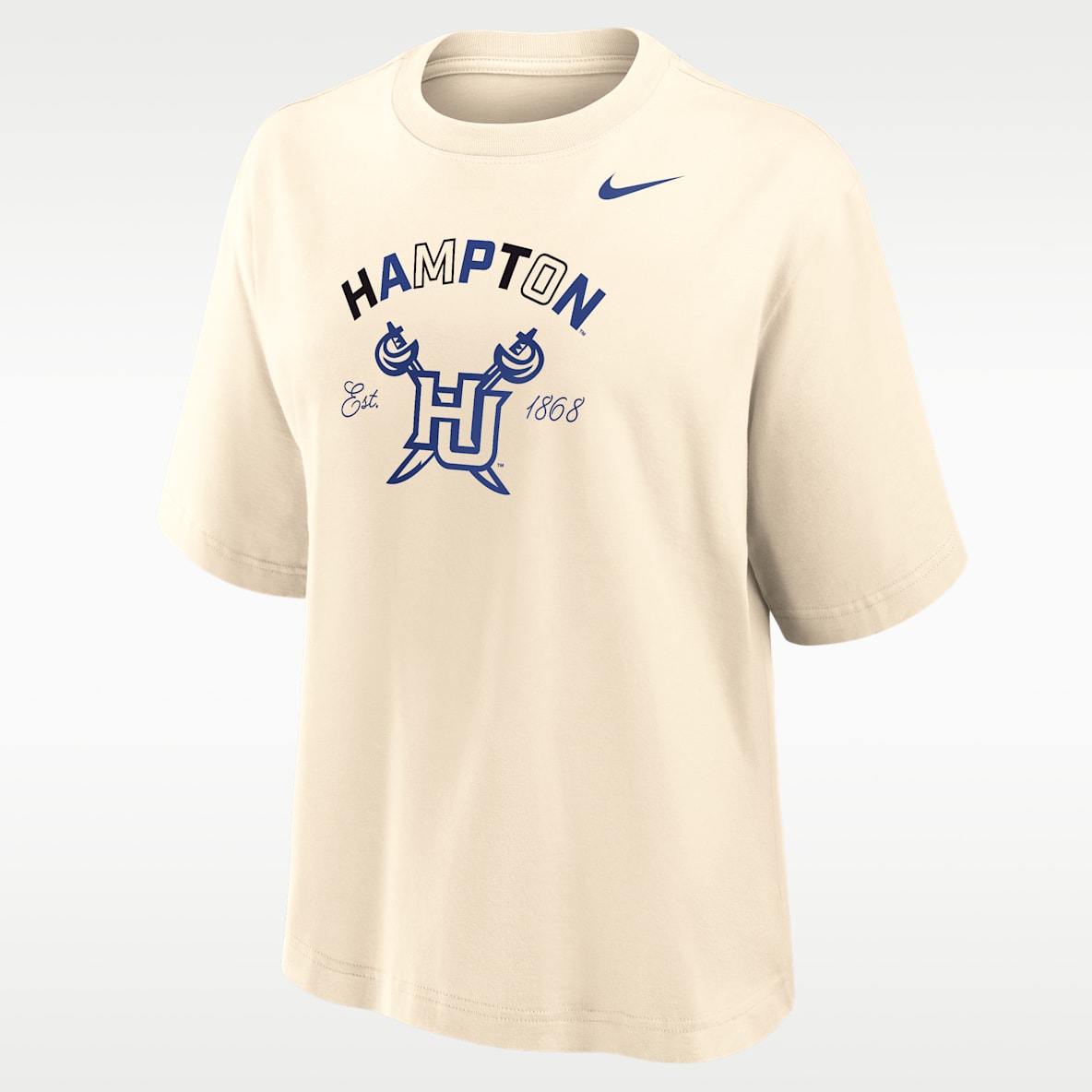 Nike College (Hampton University) Women's Boxy Cotton T-Shirt