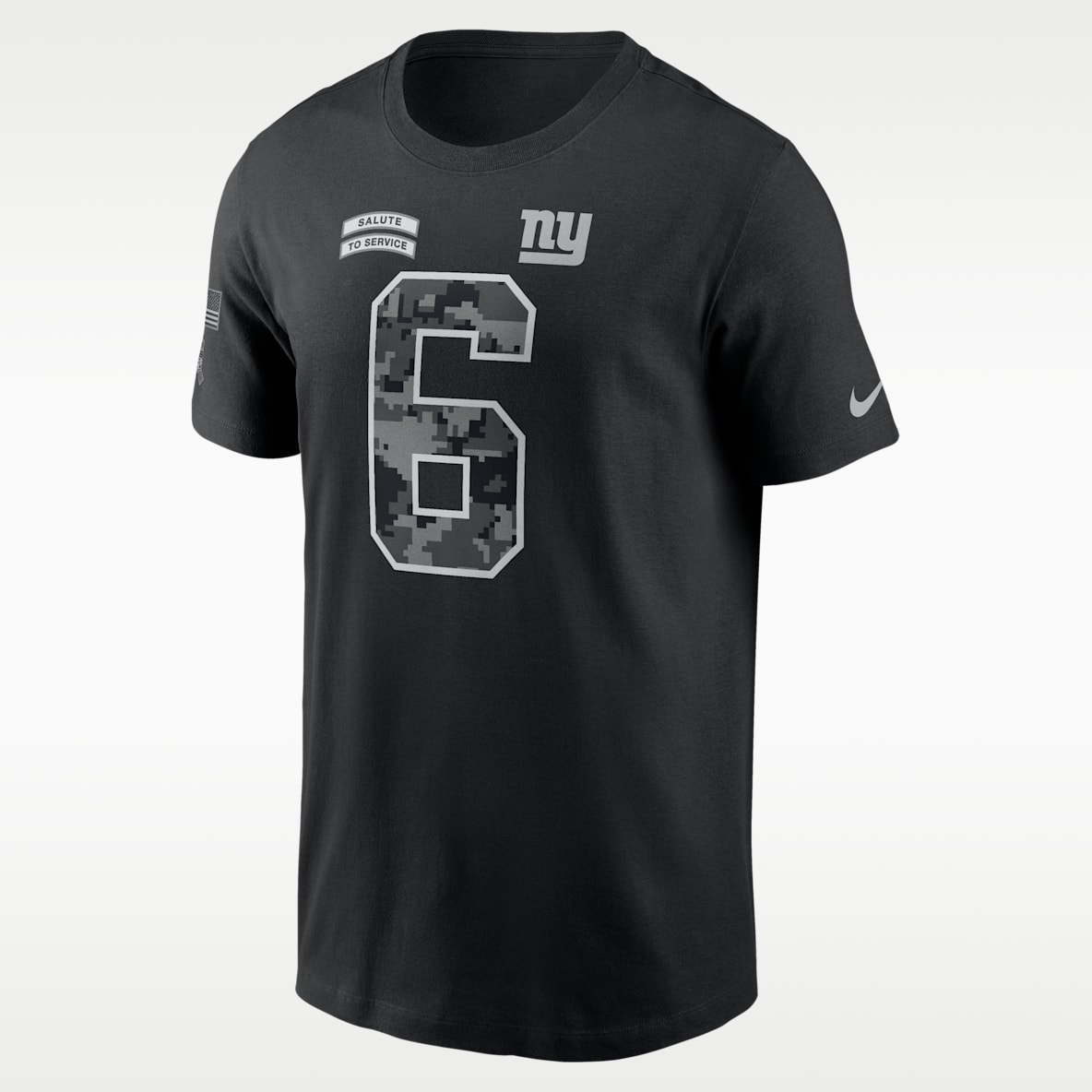 Jaxson Dart New York Giants Salute to Service Men's Nike NFL T-Shirt