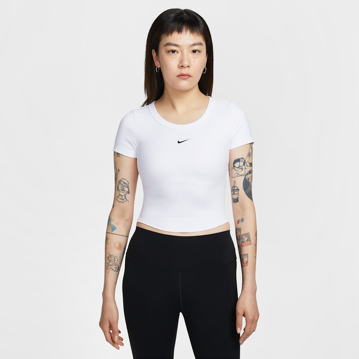 Nike One Fitted Women's Dri-FIT Short-Sleeve Cropped Top