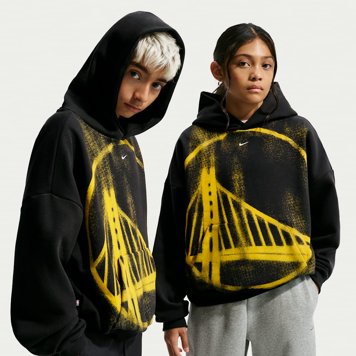 Golden State Warriors Big Kids' Nike Basketball Hoodie