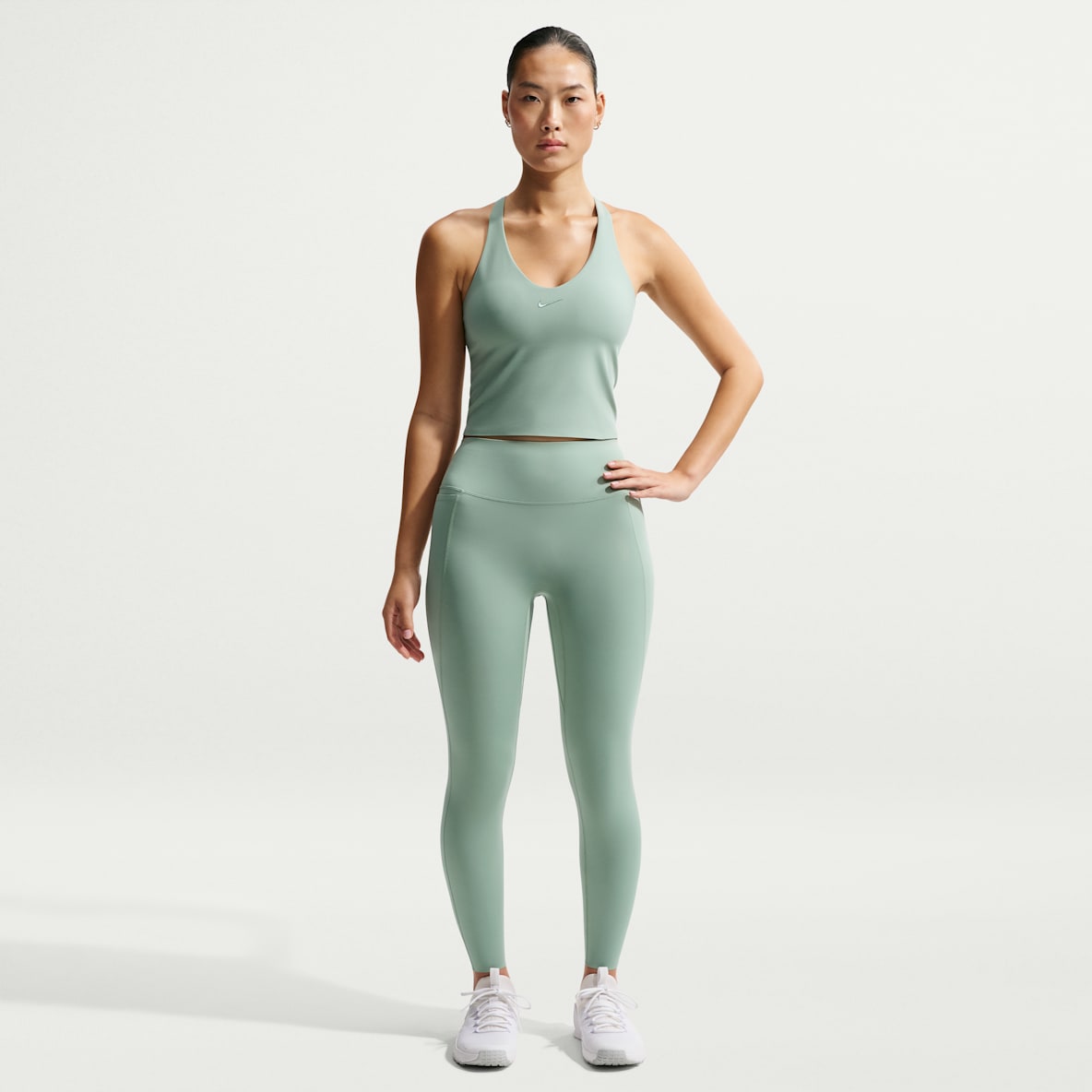 Nike Universa Leggings i 7/8 lengde med høyt liv uten søm foran til dame