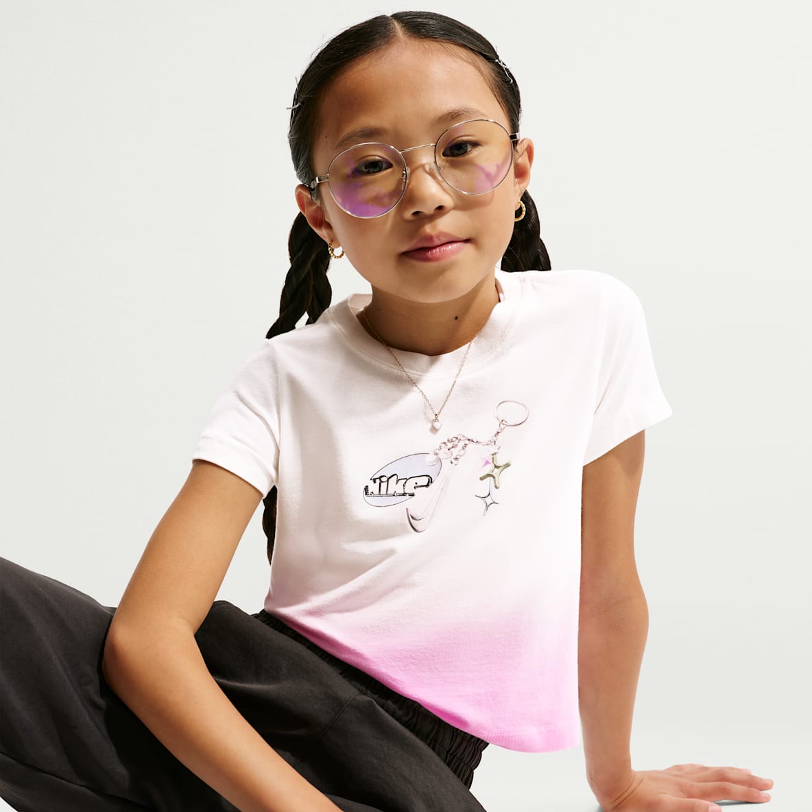 Nike Sportswear Playera para niña talla grande
