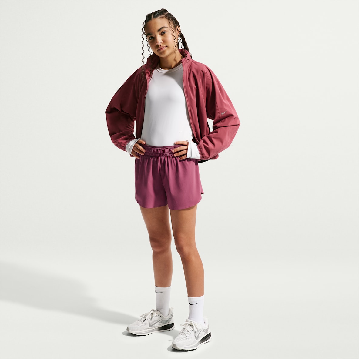 Nike MAVN Girls' Dri-FIT 3" Mid-Rise Repel Running Shorts