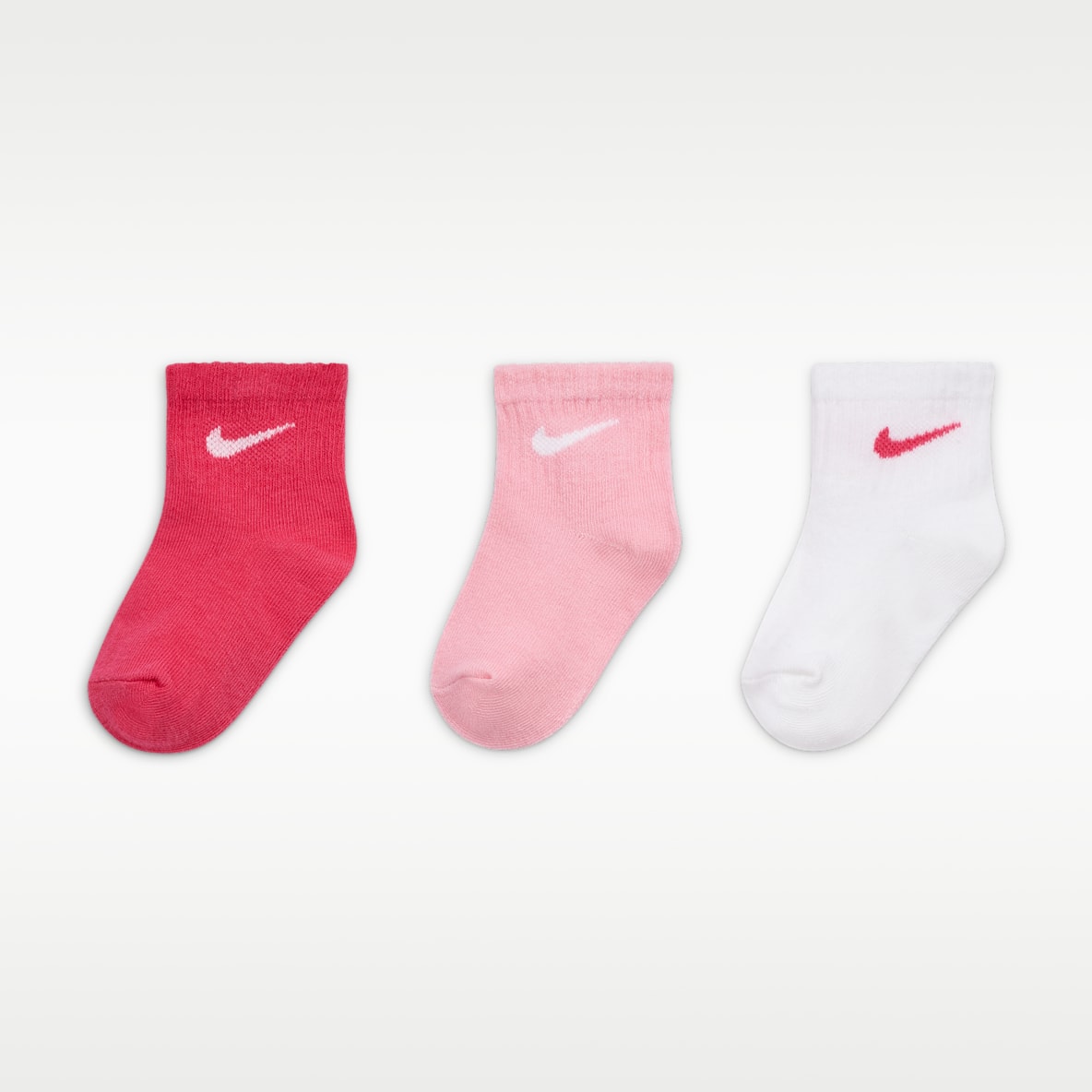 Nike Swoosh rutschfeste Knöchelsocken (Kleinkinder, 3 Paar)